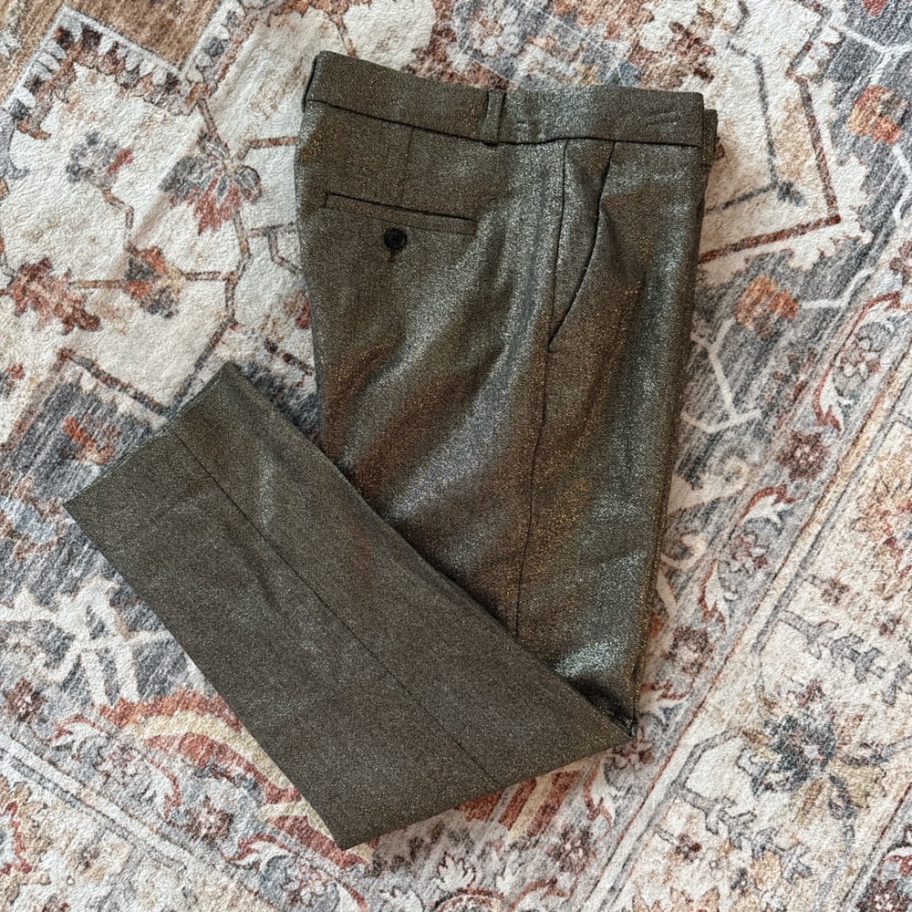 Women's gold metallic Pants